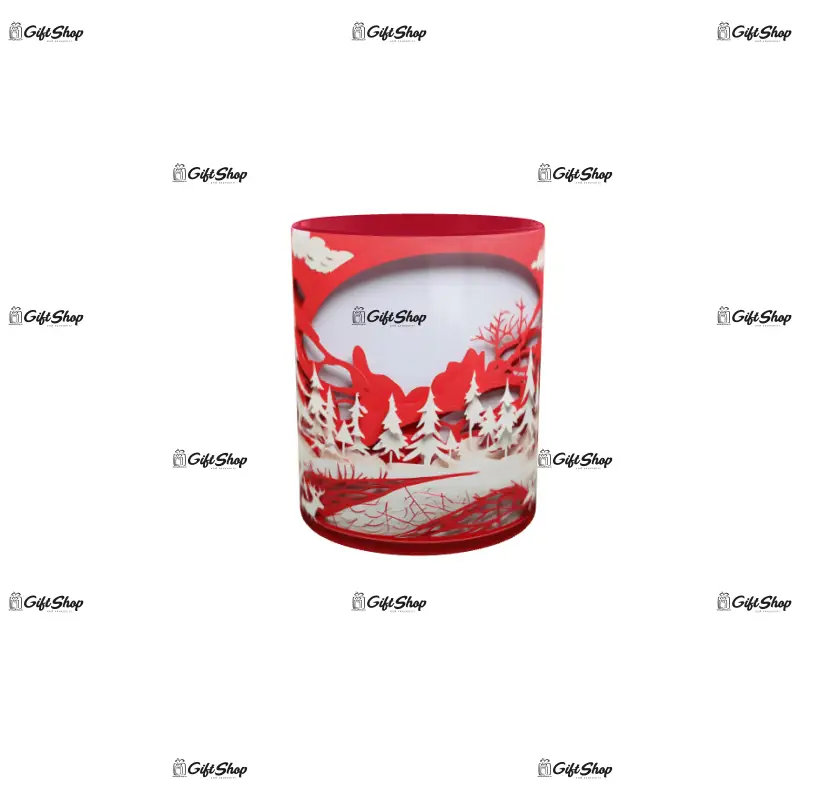 Iarna decor, cana din ceramica, 330ml, model cgs1796